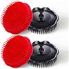 Generic Spazzola per capelli e cuoio capelluto, spazzola per la pulizia della forfora, per doccia e cuoio capelluto, confezione da 4
