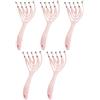 Generisch 5 massaggiatori per la testa, per il cuoio capelluto, per la crescita dei capelli, rilassamento profondo, massaggio alla testa, ragno, promuove la circolazione sanguigna, scratcher, non tira i capelli