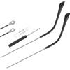 Uonlytech 1 Paio Di Aste Di Ricambio Per Occhiali In Metallo Occhiali Braccia Gambe Occhiali Kit Di Riparazione Occhiali Universali Parti Per Occhiali Con Viti Argento