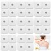Calenxy Set di 32 Cuscinetti Autoadesivi Per Elettrodi In Gel, 50 X 50 mm, Autoadesivi Per Macchine Sanitas Beurer Tens Tens Pad Con Collegamento A Bottone Da 3,5 mm