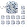 Boston Tech Elettrodi compatibili con TENS EMS con connettore 2 mm tipo Pigtail (Clavija) Boston Tech, riutilizzabili, aderenza ottimale, senza uso di gel, 12 cuscinetti da 5 x 5 cm