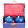 Generic Baoding - Palla medica cinese Yin-Yang, confezione da 2, 47 mm, in scatola per esercizi di delle mani, con campanello, per esercizi di per la salute delle mani