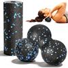 DVSWDMA 3 Pezzi Peanut Massage Ball, Pallina Massaggio Muscolare per Alleviare la Colonna Vertebrale, il Collo e la Schiena, Massaggio dei Tessuti Profondi, per Muscolare, Schiena, Gambe, Piedi, Mani