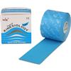 Nasara Nastro kinesiologico originale per sport e medicina, rotolo singolo, dimensioni rotolo 5cm x 5m, colore turchese