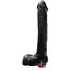 Si Ignite Cock con palle e vibrazioni, 23 cm (9 in), Nero