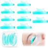 Simsky 10 paia di cuscinetti per ciglia, in silicone per eyelelash Shield Pads con XS/S/M/L/XL, rialzo ciglia in silicone riutilizzabili, 5 misure, accessori per sollevamento ciglia per salone e casa (verde)