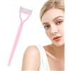 Afurl Tagliaciglia, separatore ciglia, pettine mascara e strumento di separazione delle ciglia, pettine per mascara, pennello ergonomico per il trucco da viaggio