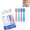dravix 20 Spazzolini da Denti Monouso con Dentifricio, Spazzolini 5 in 1, Mini Spazzolino da Denti Portatile con Filo Interdentale, Confezionati Singolarmente per Viaggio e Ufficio