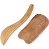 Karriter Strumento in Legno Gua Sha Strumento Manuale per La Cura della Pelle Massaggio Raschiante per Rilassare I Muscoli Rilassamento del Corpo Mobilitazione dei Tessuti Molli