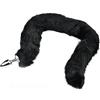 Roluck Plug Anale Lungo a Coda Di Volpe, Butt Plug in Metallo Con Coda Di Animale Cosplay Erotico Che Gioca a Fare Sesso Strumenti Civettuoli Per Coppie Roluck Nero (M)