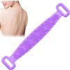 Jahuanoo Scrubber Corpo In Silicone Fascia Morbida Massaggiante A Due Lati 70 cm | Cintura Scrub Corpo In Silicone per aromaterapia vasca doccia post-workout pre-shave viaggio