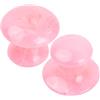 Dokeno Pietre da Massaggio Professionali in Resina Naturale, 2 Pezzi Pietre da Massaggio a Forma di Fungo, Strumento di Massaggio Raschiante in Resina Naturale, per Massaggio, Spa (Colore: Rosa)