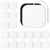 Frogetu 20 Pezzi Elettrodi per Elettrostimolatore 5x5 cm, Patch di ricambio riutilizzabili e autoadesivi, con cavetti a spinotto da 2 mm