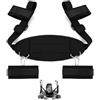 binxliuxo FEEGAR Kit Relax per Il Corpo in Materiale Regolabile Nero per Uomo e Donna ḄḌṢṂ Çọllâr Häñdcüffš Kit confortable Blocchi Yoga Šêsso Ạḍụlṭ Śëẍ ṭóyš Gạṃẹ Tọy for Cọüplèṣ Bẹḍrọọm