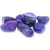 TENET - 5 PEZZI pietra naturale burattata levigata per cristalloterapia, reiki e meditazione - 18-25 mm (AGATA VIOLA)