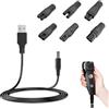 CAISYE USB Universale Cavo Rasoio Caricatore Alimentatore, 6Pcs Adattatori Multifunzione, Compatibile con Tagliacapelli e Dispositivi Elettronici, Materiale Durevole e Sicuro, Caricatore per One Blade Philip
