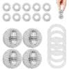 DALAETUS 4 Pezzi Palline Massaggio Kit con 10 Anelli Massaggio & 5 Braccialetti Massaggio, Palline per Massaggio, Palline Massaggianti(Argento)