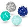 Gymtek Set di Palline da Massaggio Composto da 4 Palline Dure a Forma di Riccio - Set di Palline per Brufoli - Perfette per la Terapia dei Punti Trigger - per Alleviare lo Stress o per il Massaggio