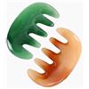 Docache 2 Pezzi Gua Sha Pettinino per Massaggio, Pettinino in Resina per Massaggio del Capelli, Viso, Collo, Schiena, ecc. (A)