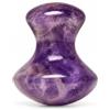 CRYSTALLOVE Fungo Gua Sha - pietra per massaggio facciale - ametista - forma di fungo - per viso, occhi, gonfiore della pelle del viso - pietra da massaggio