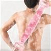 Generic Spazzola esfoliante per la schiena con manici da 60 cm, in silicone, spazzola da bagno a doppia faccia, strumento per doccia per uomini e donne (rosa)