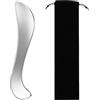 KASLCWA Gua Sha Acciaio Inox, Raschietti Muscolari Strumenti di Guasha, Inossidabile Raschietto Fascia, Per Viso Collo Spalle Braccia Gambe, pelle inclusa custodia