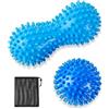 AWAVM Set di rulli per massaggi duri, perfetti per fascite plantare, punti trigger, tessuti profondi, rilascio miofasciale, massaggiatore per fascite plantare, rullo per fascite plantare