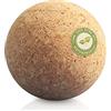 AMITYUNION Palla da massaggio naturale 7 cm - Palla in sughero per zone trigger | Palla da massaggio (allenamento miofasciale) fascite plantare, sciogliere le tensioni di schiena, spalle - Palla da fitness