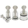 Tubayia - Set di 4 coppette in vetro per massaggio e sottovuoto