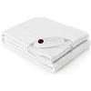 Clevich 150 x 80 cm, materasso termico, 100 W, lavabile in lavatrice, riscaldamento per letto singolo, con 8 ore, spegnimento automatico, 6 livelli di temperatura, controller rimovibile
