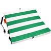 Bumfire Cuscino riscaldante da esterno, USB a batteria, Verde/Bianco | 35 x 35 cm, per stadio, campeggio e pesca, pieghevole, idrorepellente, 37-39 °C, con power bank