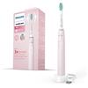 Philips Spazzolino elettrico Sonic, serie 3100, tecnologia Sonic, QuadPacer e SmarTimer, HX3671/11, Sugar Rose, Sonicare 3100, Rosa