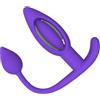 Generico Vibratore indossabile 2 in 1 da donna, doppia zona, ricaricabile USB | Stimolazione interna ed esterna, alimentazione a batteria, controllo manuale(1 modes purple)