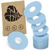 MySweetStitch - 25 x KatheterPatch, cerotti sensore con forte tenuta, cerotto sensor per set di infusione per microinfusore (es. MiniMed, T:slim e Medtronic Guardian), cerotto impermeabile, Ice Blue
