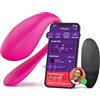 We-Vibe Jive 2 Vibratore per il Punto G Indossabile - Uovo Vibrante - Sex Toy Vibrante per Donna y Coppie con 10 Livelli di Intensità - Controllo via App e Telecomando - Impermeabile - Ricaricabile