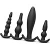 FITCUP YMTECH 4x Plug Anali in Silicone per Giocattolo Erotico Liscio e Flessibile, Butt Plug per donne e uomini, per coppie sonda anale, plug anale, palline anali, giocattoli del sesso, erotici