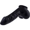 TOYLIE lattice guaina pene Danny nero Lunghezza del pozzo: 11,5 cm - Penis sleeve con scroto e glande marcato