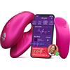 We-Vibe Chorus Vibratore per Coppie Sextoy con App e Telecomando, rosa | 10 livelli di intensità, regolabile, gioco erotico design ergonomico, silicone morbido, impermeabile, ricaricabile