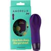 AMORELIE Joy - Vibratore Groove da donna, impermeabile, ricaricabile, viola