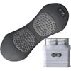 Generico Lombare con Massaggiatore, Massaggiatore Elettrico per Schiena da Letto, Memory Foam Per Divano Ufficio Sedia Rotelle Auto Studio Lavoro
