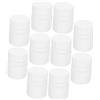 FUNOMOCYA Bottiglia Solida Hdpe 30ml Bianca, Confezione 12 Pezzi, con Tappo a Vite | Contenitori Riutilizzabili Leggeri, Formato Tascabile per Polveri e Capsule
