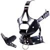 SXOVO Maschera da testa SM con bavaglio, maschera bondage con cappuccio in pelle regolabile, giocattolo sessuale fetish per schiavi per coppie