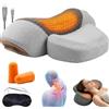 OLLDORPH Elitary Reset Cuscino Massaggiante Cervicale 3 in 1,Massaggiatore Cervicale | 4 Zone Vibranti, Angolo Fisioterapico 26 Gradi,Supporto Rilassante Per Collo E Spalle Con Massaggio A Vibrazione