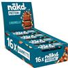 Nākd. Protein Caramello | Barrette Raw | 16 x 45g (720g) | 7g di Proteine Vegetali | Vegan | Senza Glutine | Ingredienti 100% Naturali | Senza Zuccheri Aggiunti