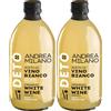 Deto Andrea Milano, Aceto di Vino Bianco con Madre, Non Filtrato e Non Pastorizzato, Utilizzato come Drink se Diluito con Acqua e come Condimento per i Tuoi Piatti Preferiti, Made in Italy, 500 ml