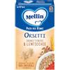 Mellin Pasta per Bimbi, Orsetti, Con Grano Tenero e Lenticchie, 280g | 100% Naturale, Con Vitamina B1, Per Bambini dal 10° Mese