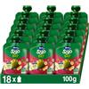 Solo Hero Solo Pouch Frutta Frullata 100% Bio Mela, Banana, Fragola e Mirtillo, senza Zuccheri Aggiunti, Conservanti e Coloranti, senza Glutine, dai 4 Mesi in su - Pack da 18 Confezioni X 100 G