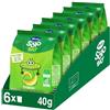 Solo Hero Solo Bio Snack Piselli e Mais Senza Glutine, Bimbi, 6x40g | 100% biologico, non fritto, senza sale aggiunto, merenda scuola, snack sano bimbi, puff croccanti, svezzamento