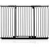 Safetots Cancelletto di Sicurezza Elite Extra Alto, 161cm - 170cm, Nero Opaco, Extra Alto con 96.8cm di Altezza, Cancelletto di Sicurezza a Pressione per Scale, Barriera di Sicurezza