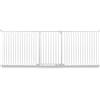 Safetots Cancelletto di Sicurezza Elite Extra Alto, 271cm - 280cm, Bianco Opaco, Extra Alto con 96.8cm di Altezza, Cancelletto di Sicurezza a Pressione per Scale, Barriera di Sicurezza